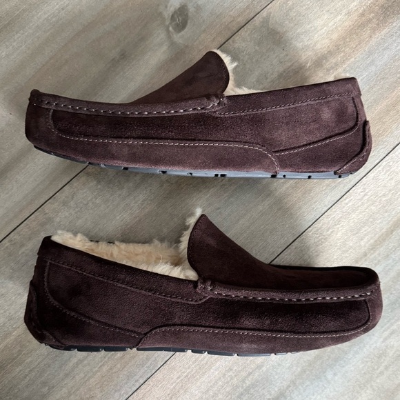 NWOT UGG Men's Ascot Slipper Shoe Exppresso Bean Brown Size 10 - Picture 3 of 7